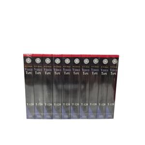 GE 10 Pack Blank VHS Video Cassette Tapes T-120 6 Hour Sealed New